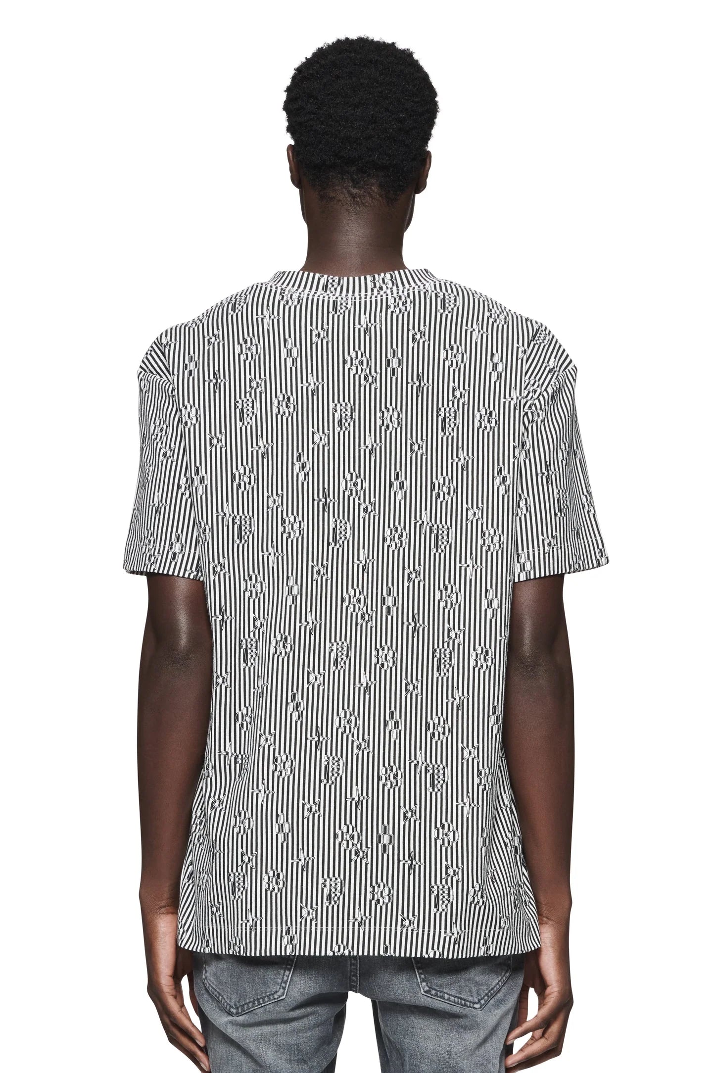 Multi Aop Printstripe Monogram (Blk/Wht)