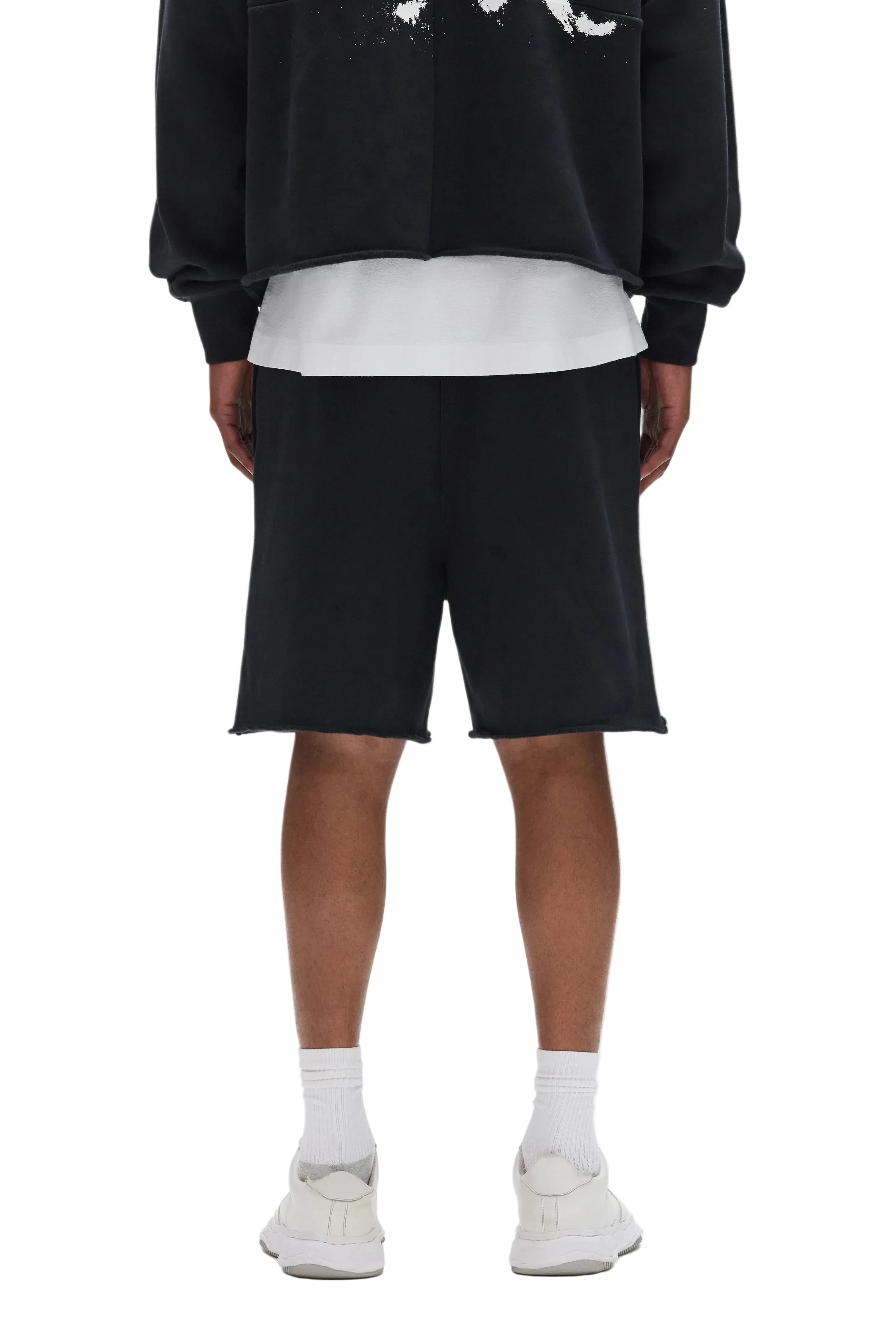 Purple brand Painted Wordmark Short in black with painted wordmark logo design