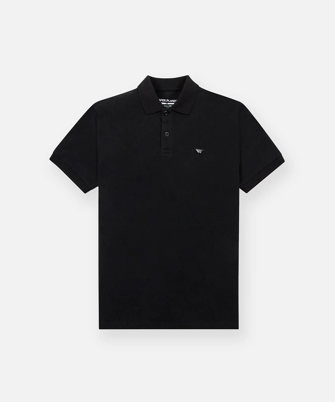 Planes Polo With Logo Metal Rivet (Black) -