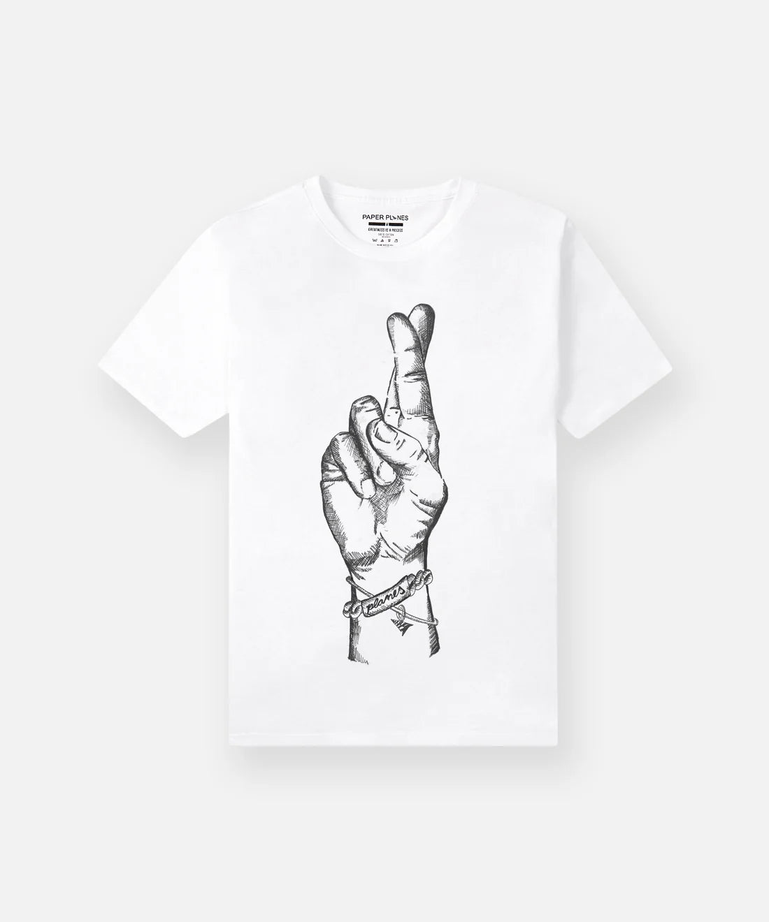 Fingers Cross Tee (White) 