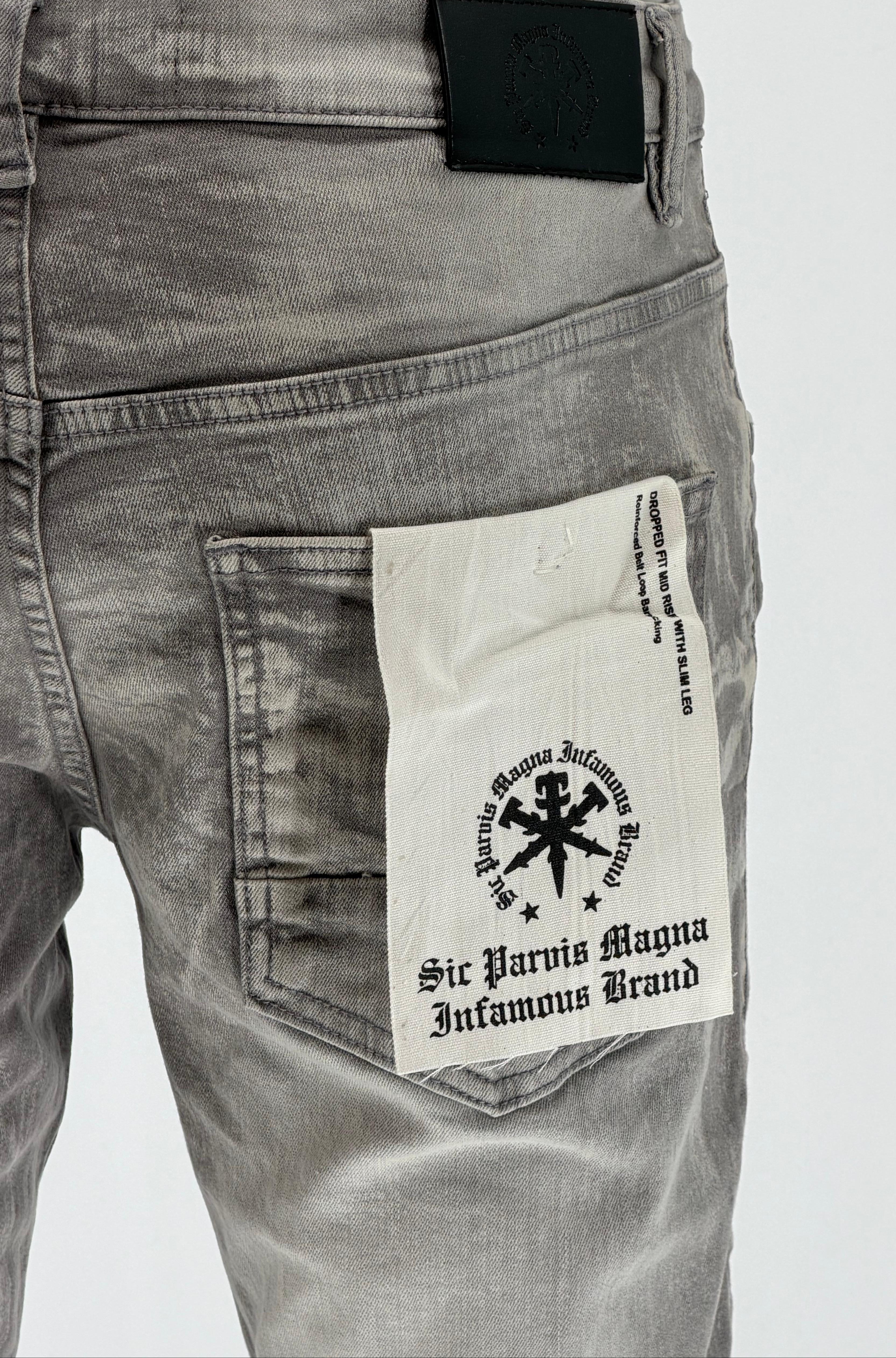 Infamous SPMIB Jeans (Grey Potash) - SPMIB0215POT