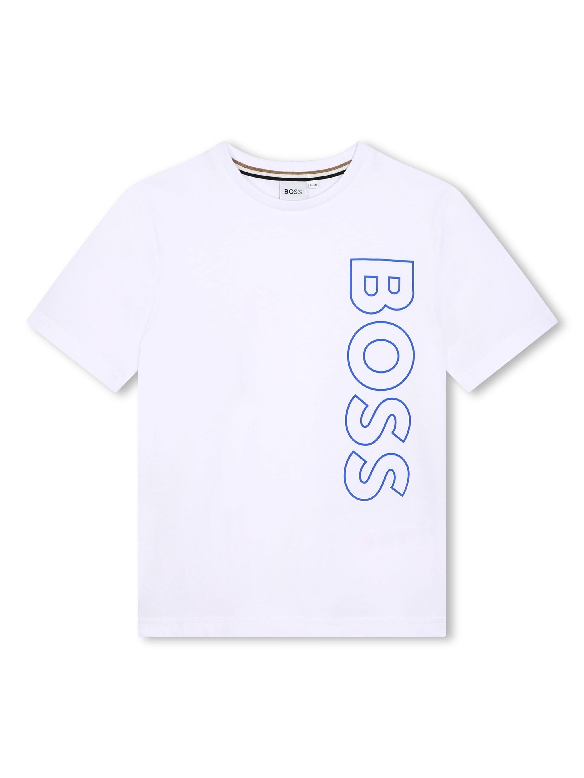 SS Vertical Logo Tee (White