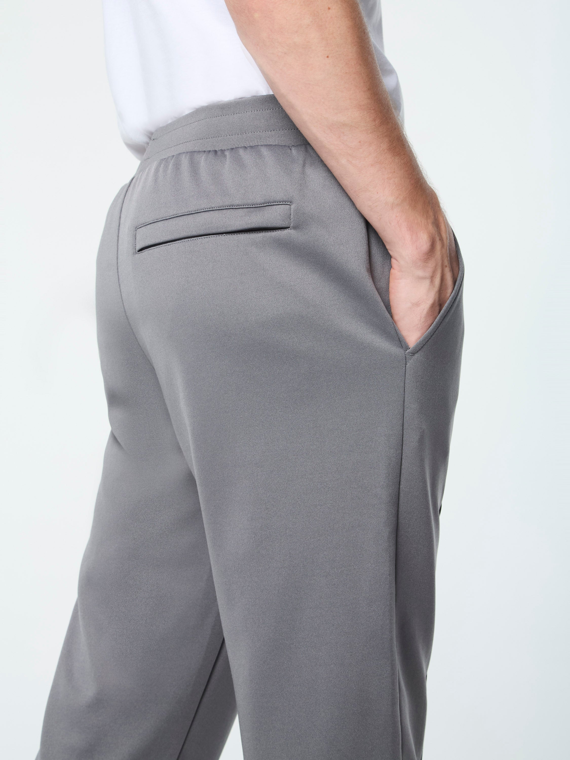 Sergio Tacchini Rimini Track Pant with stripe paneling, pintuck detailing, and embroidered ST logo