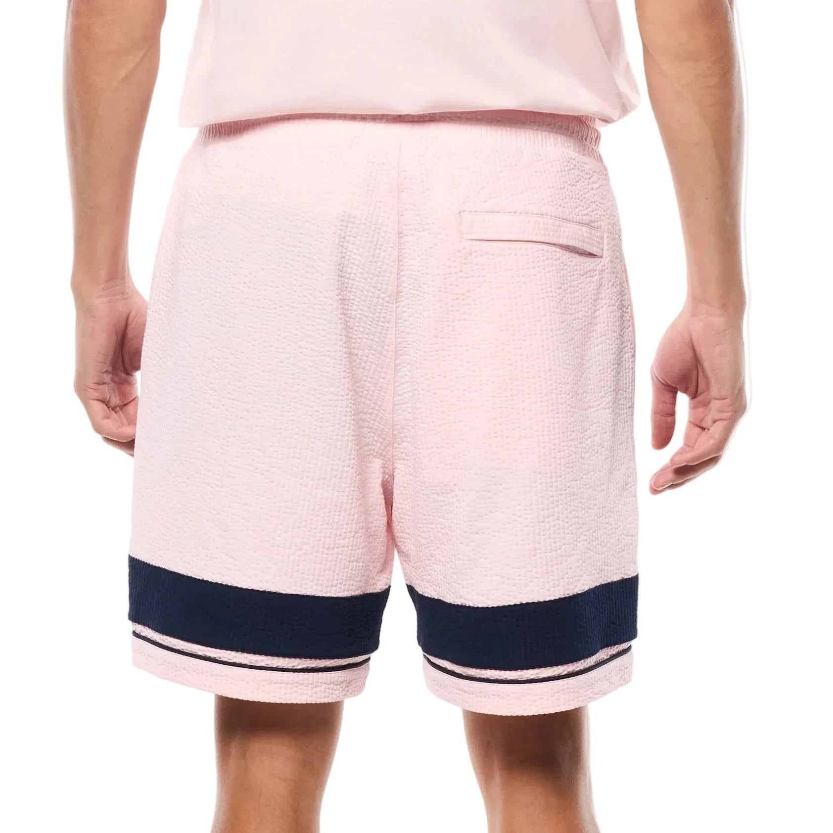 Sergio Tacchini Annata Cabana Shorts with elastic waistband, drawcord, and embroidered ST logo in relaxed summer fit