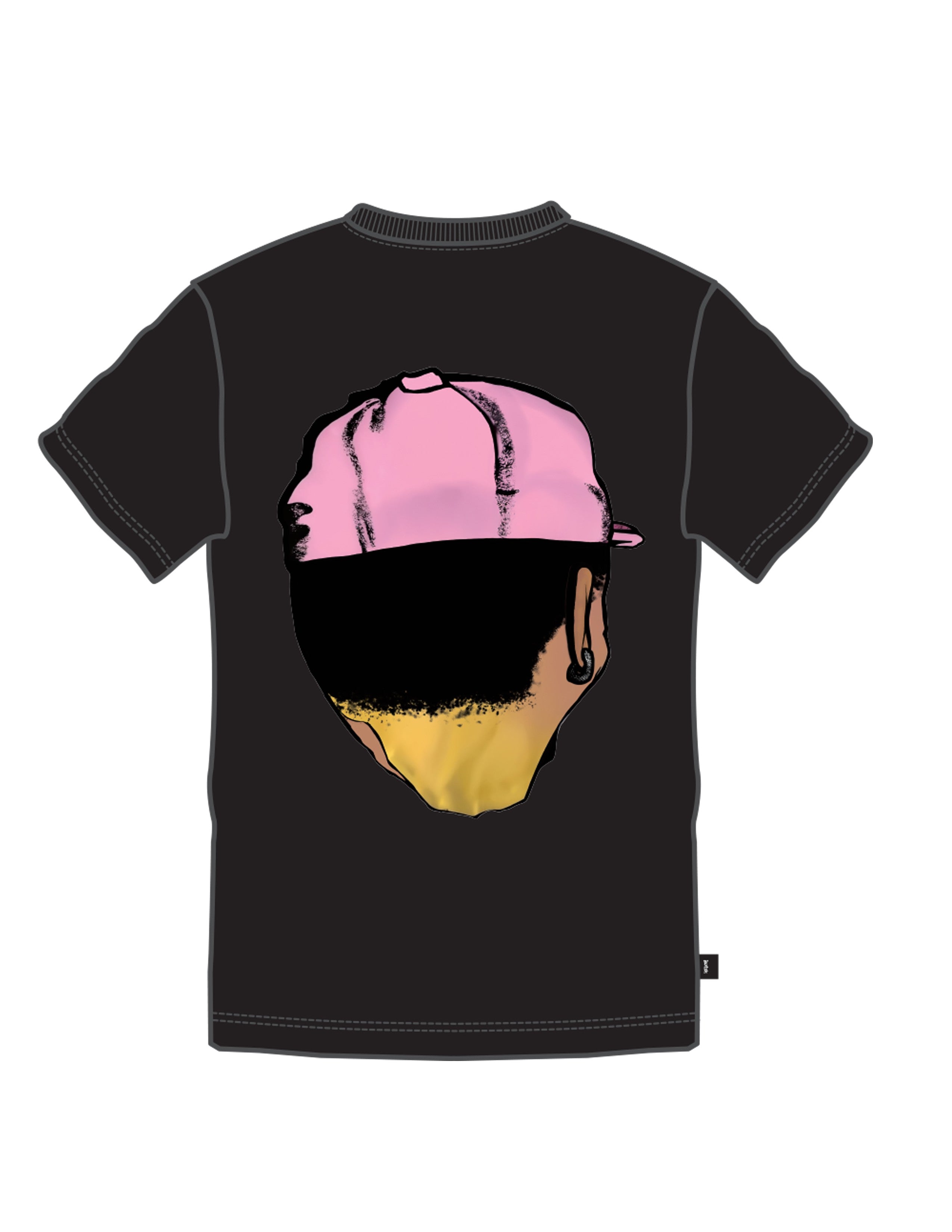 Switch Elevated Pressure Tee in black with relaxed fit and bold graphic detailing