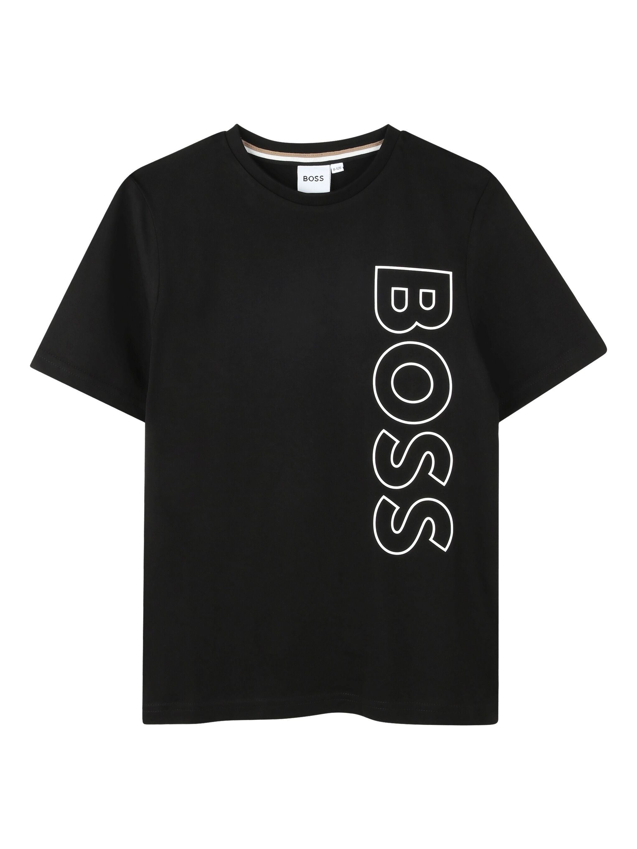 Ss Vertical Logo Tee (Black)
