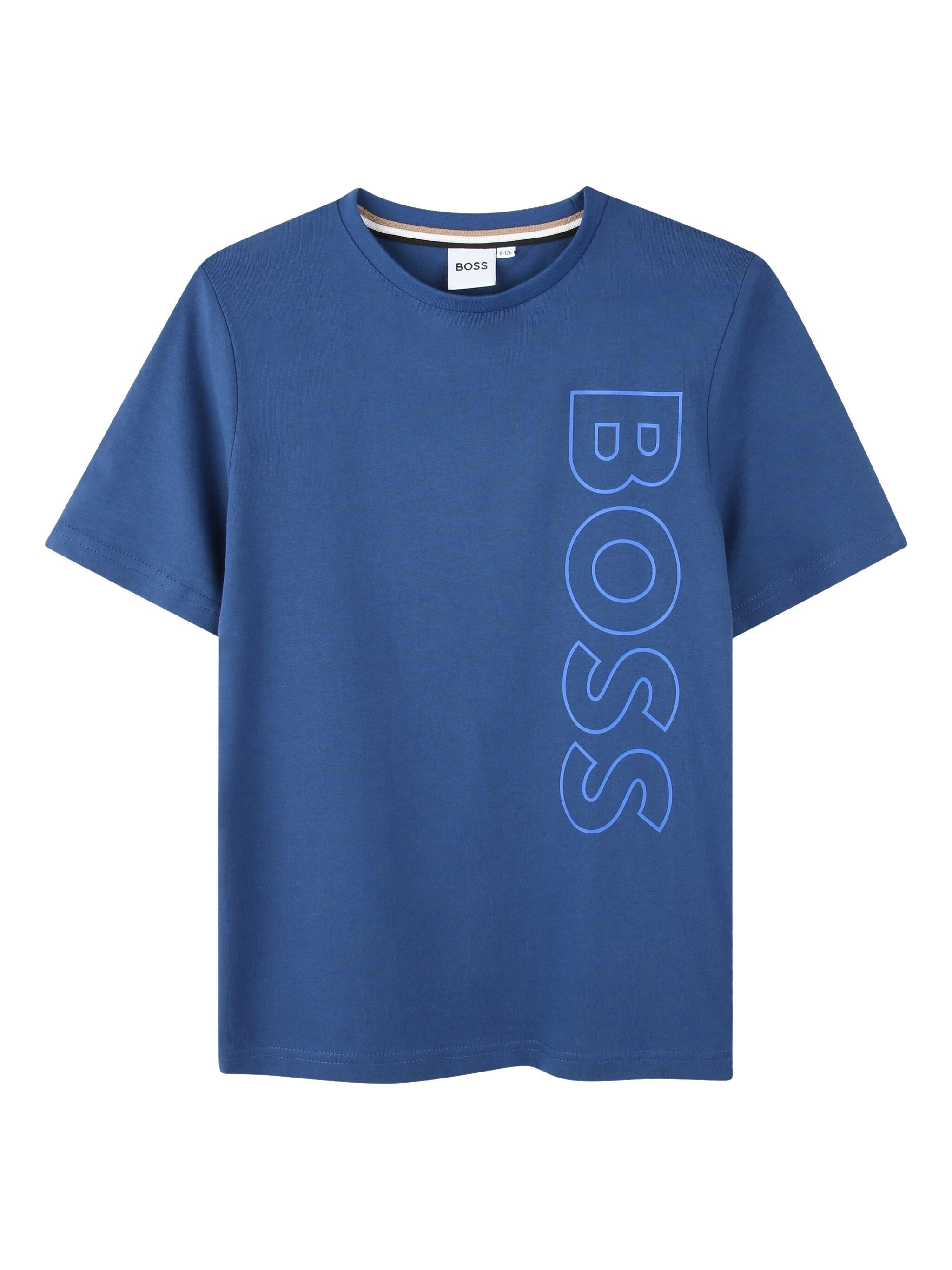 Ss Vertical Logo Tee (Blue) 