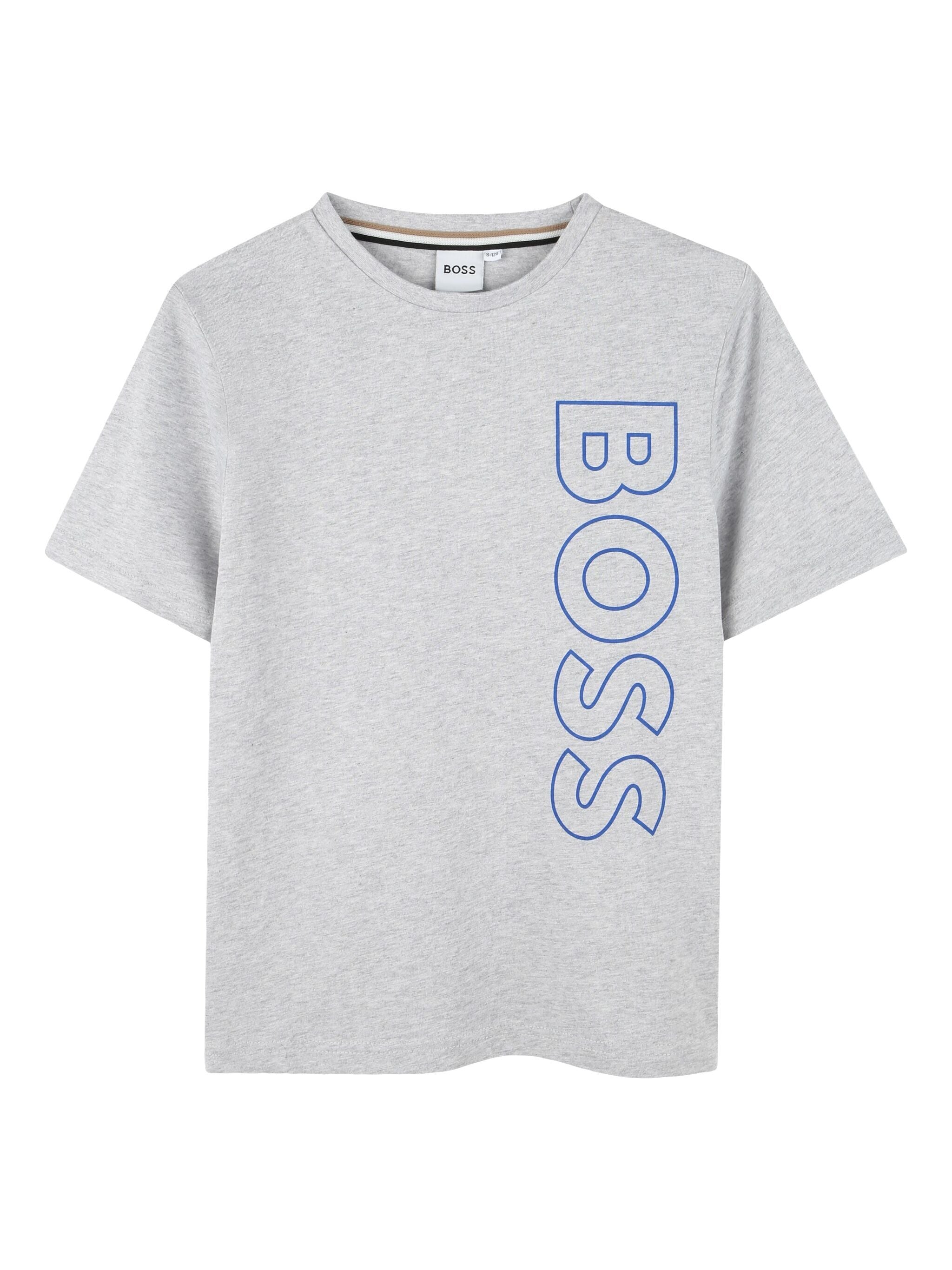 Ss Vertical Logo Tee (Grey)