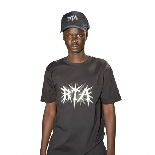 RtA Cerberus slim fit black T-shirt
