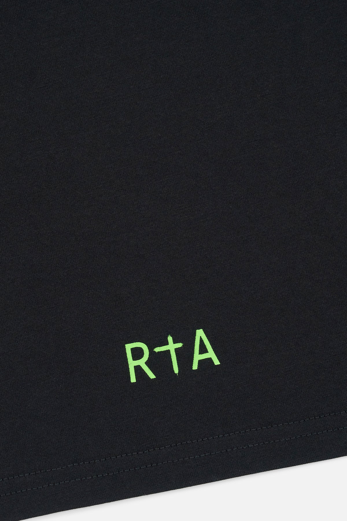RtA Kids Lawson short sleeve T-shirt in black with circuit RtA logo printed across the chest.