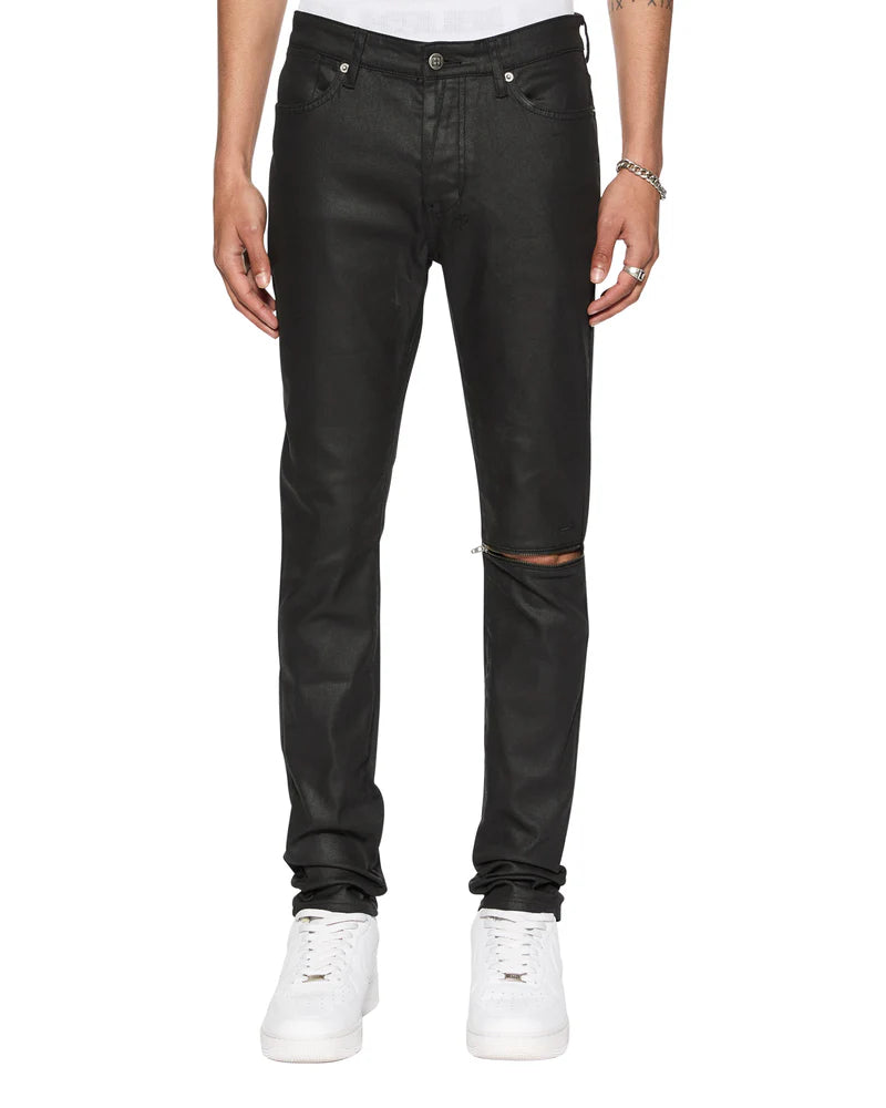 Van Winkle Waxed Caged Jeans (Black) -