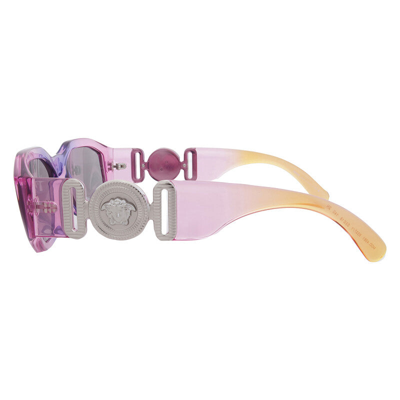 Versace Medusa Biggie sunglasses with gradient pink lenses and signature Medusa detailing