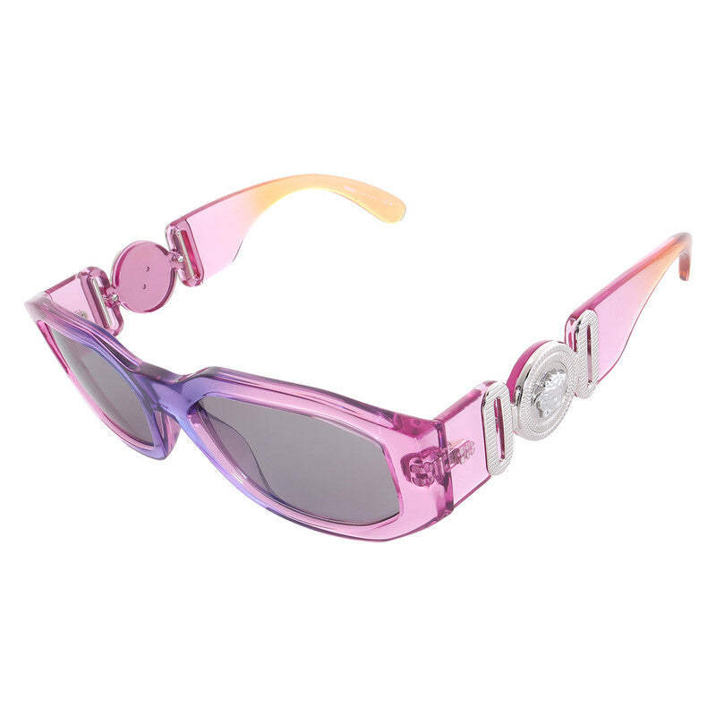 Versace Medusa Biggie sunglasses with gradient pink lenses and signature Medusa detailing