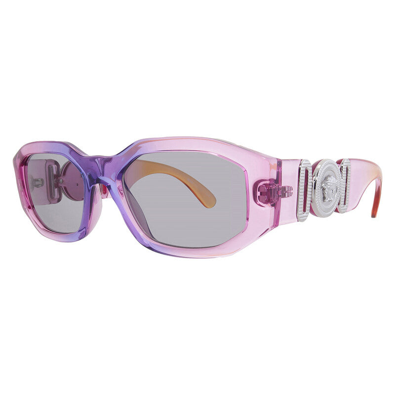 Versace Medusa Biggie sunglasses with gradient pink lenses and signature Medusa detailing