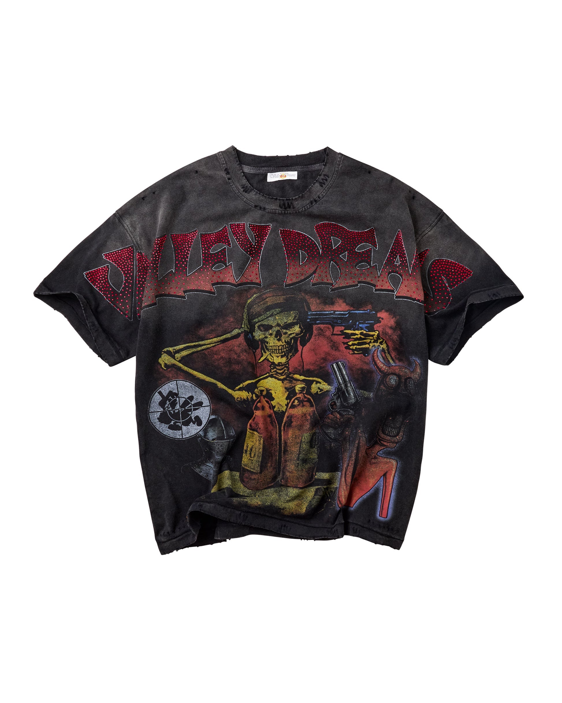 Vale Forever COMA Bling Tee made from 100% cotton with a center graphic and distressed printing for a vintage-inspired streetwear look.