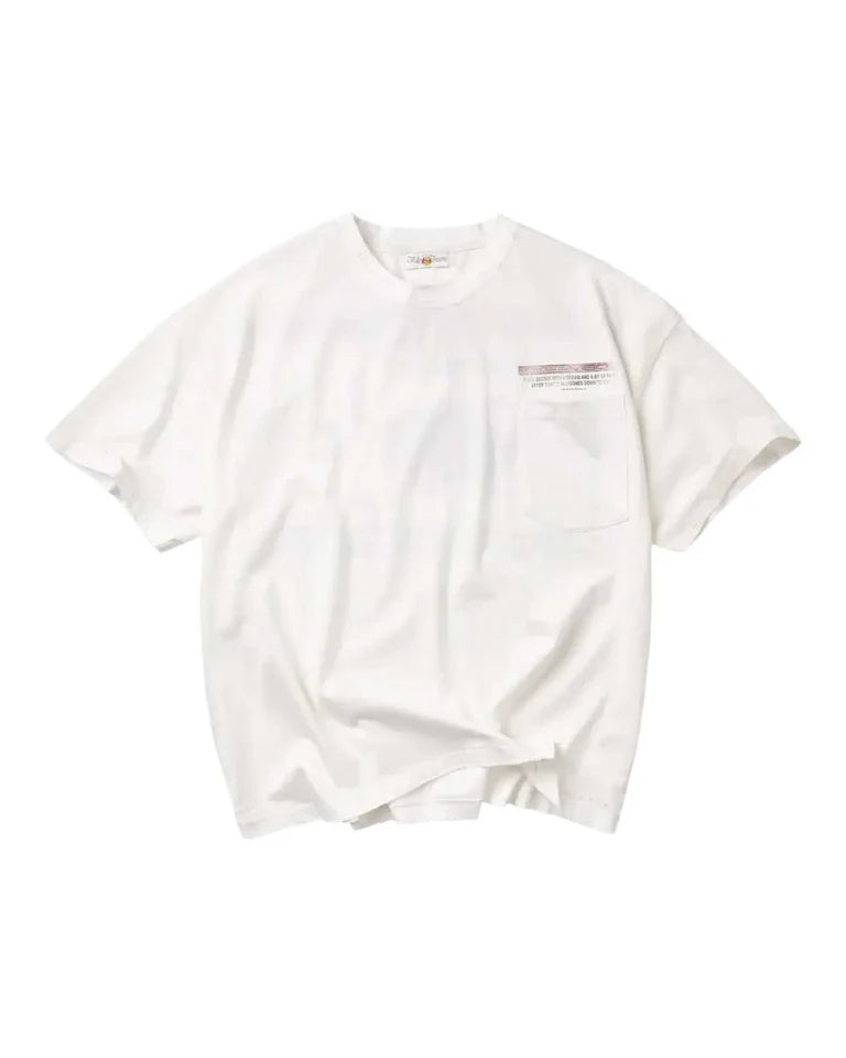 Vale Forever Vision White washed cotton pocket T-shirt featuring a bold "Vale Vision" back graphic with airbrushed sport sunglasses and signature artwork.
