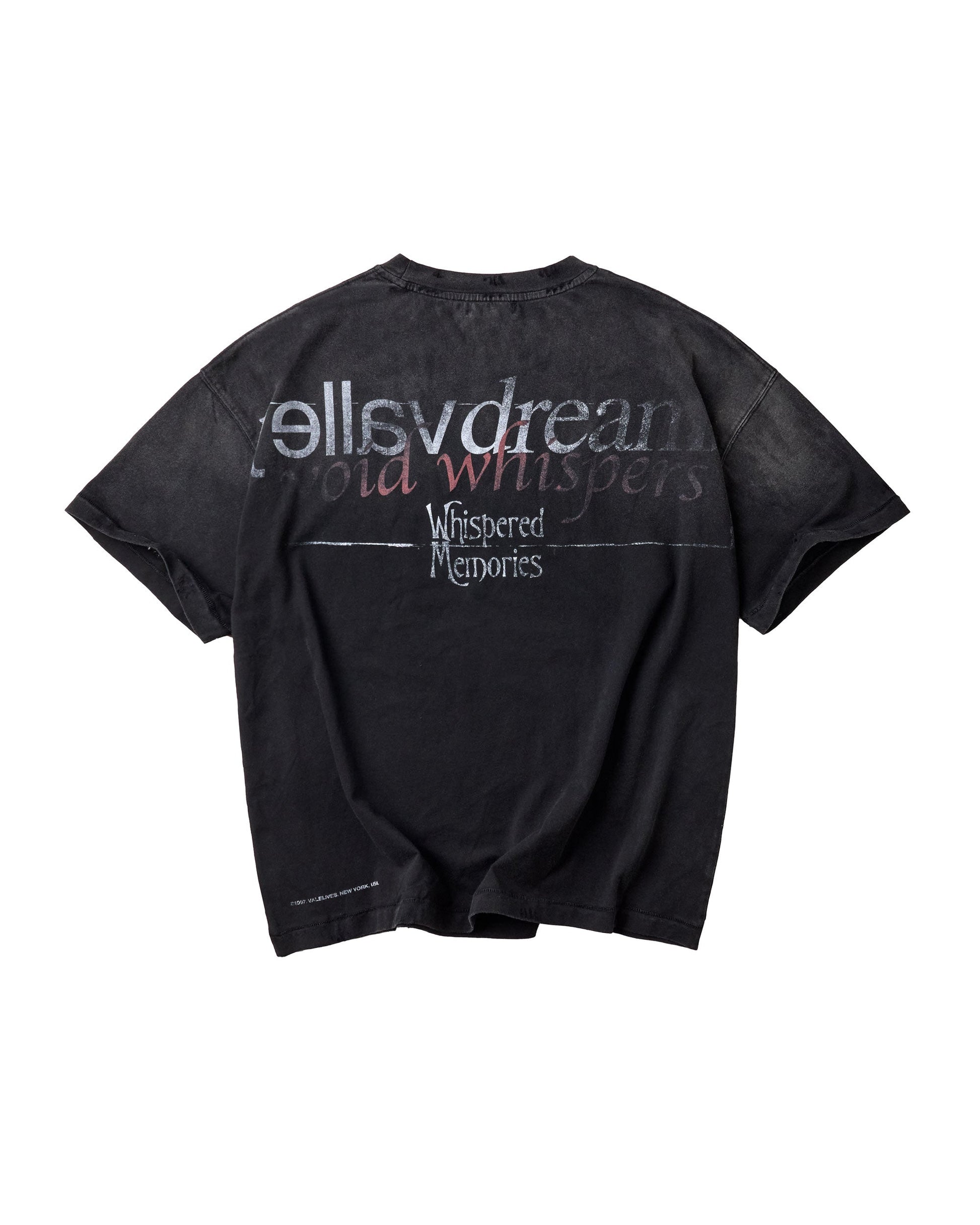 Vale Forever Voices Black graphic T-shirt made from 100% cotton featuring a center graphic with a lightly distressed print finish.