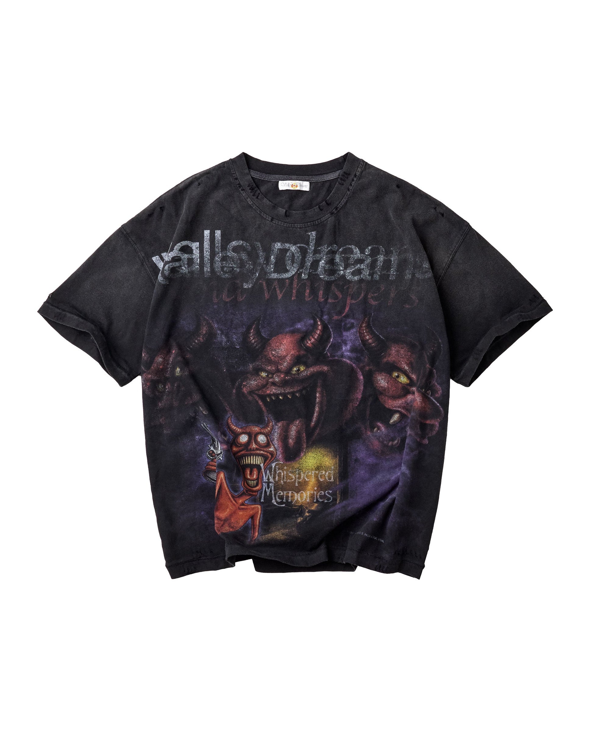 Vale Forever Voices Black graphic T-shirt made from 100% cotton featuring a center graphic with a lightly distressed print finish.