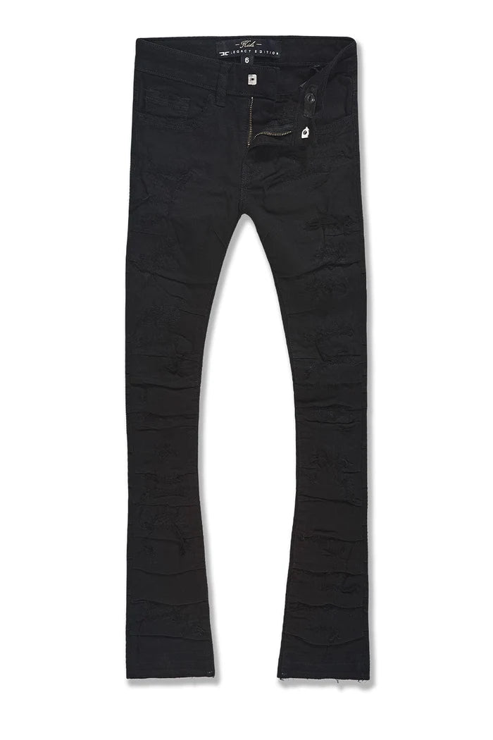 Boys Stacked Pants (Jet Black)