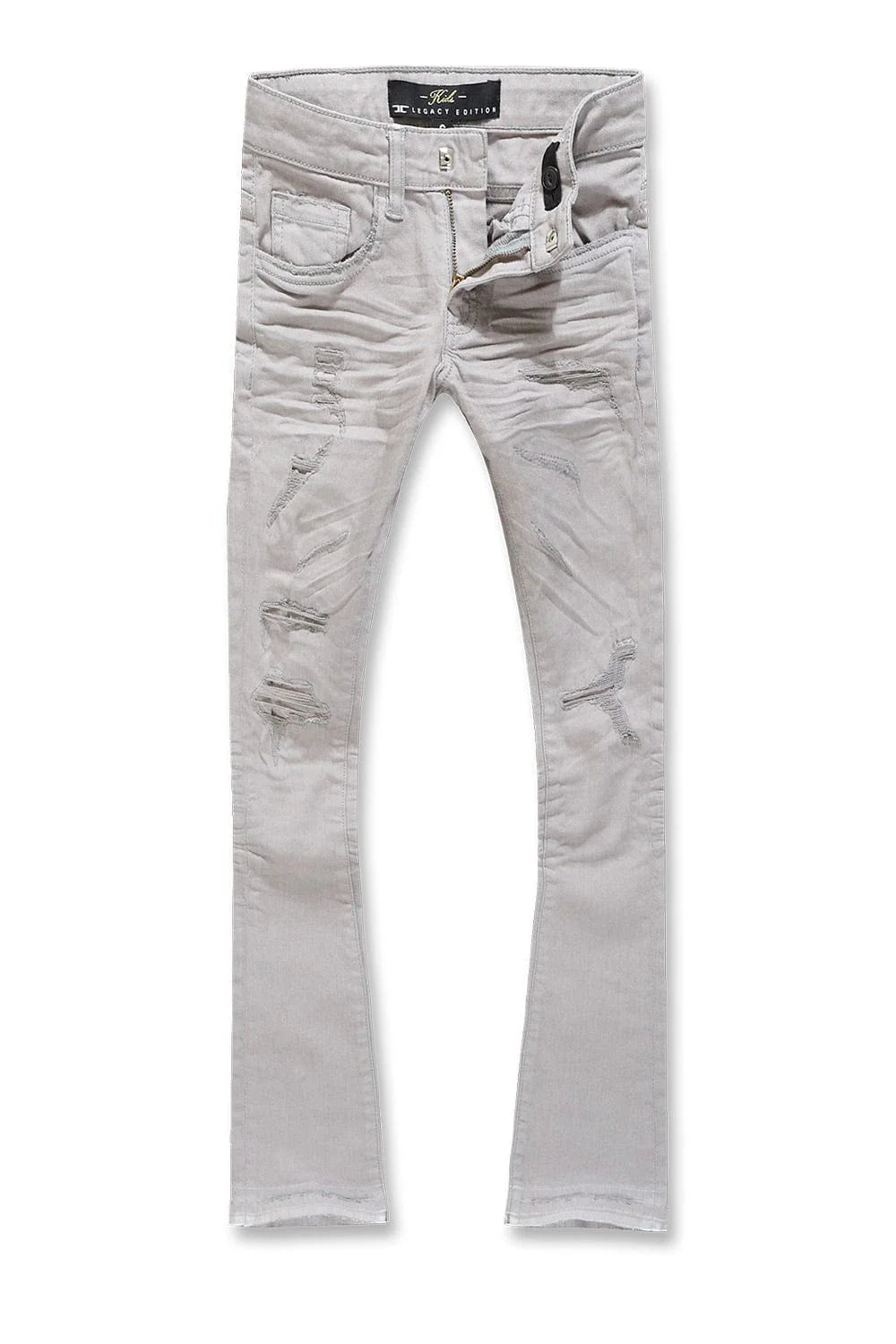 Kids Stacked Tribeca Twill Pants, Stacked Kids Shreds(Light Gray) 