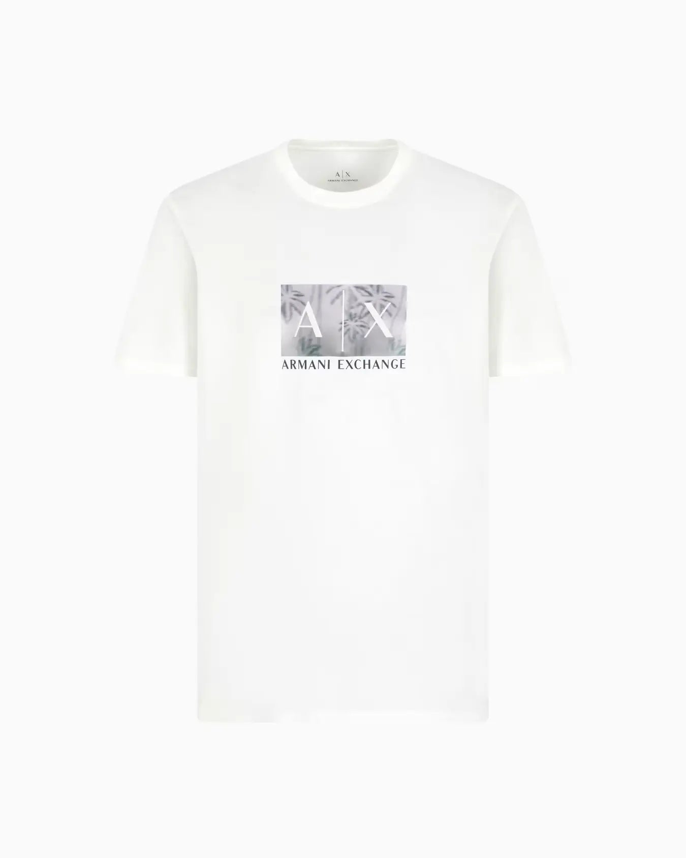 “Regular-fit cotton jersey T-shirt with logo on chest and round neckline”