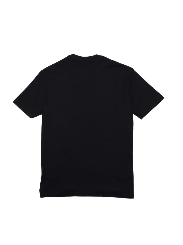 Armani Exchange black cotton T-shirt with classic crew neck, short sleeves, and modern minimal design for everyday wear.