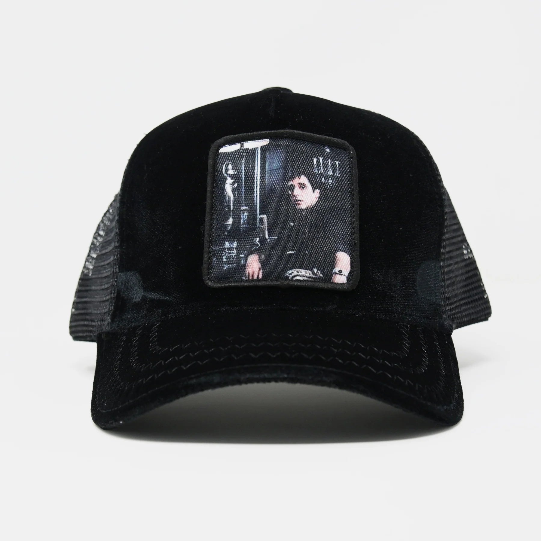 Gold star Scarface Velvet Trucker Hat (Black)