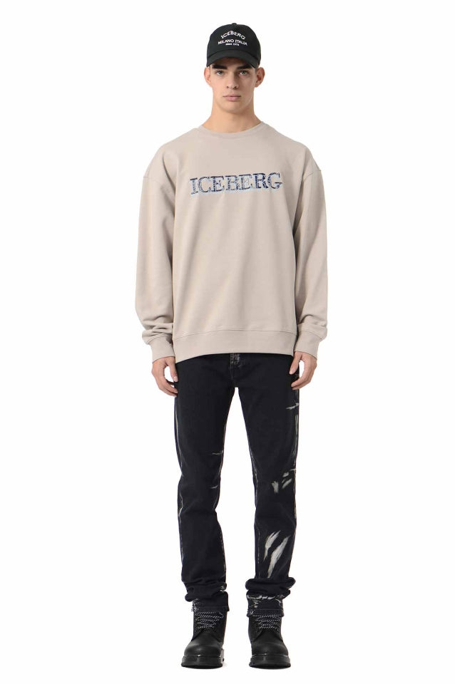 iceberg Dual Logo 5C Sweatshirt (Grey)