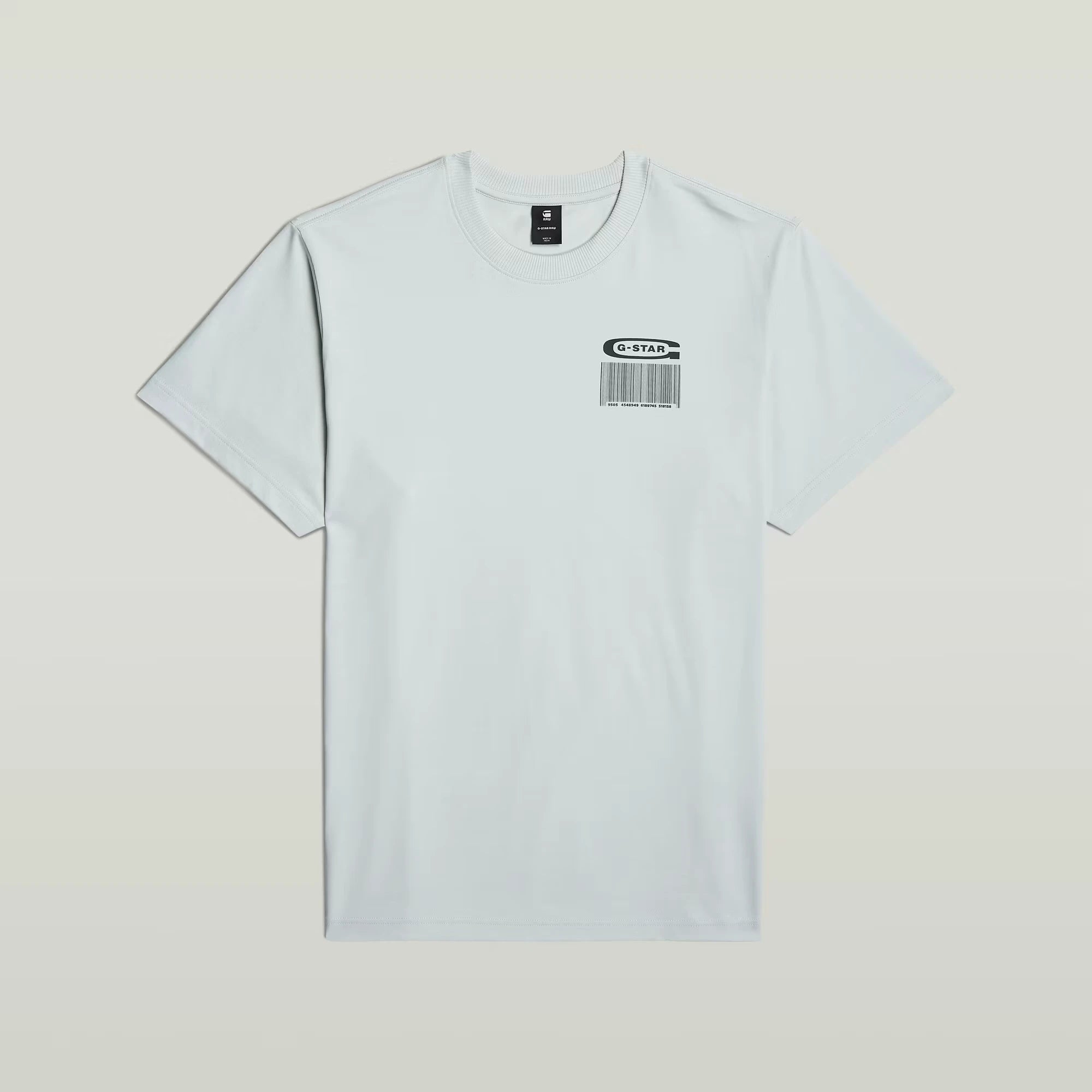 Barcode Back Graphic Loose T-Shirt (Gs Mercury)