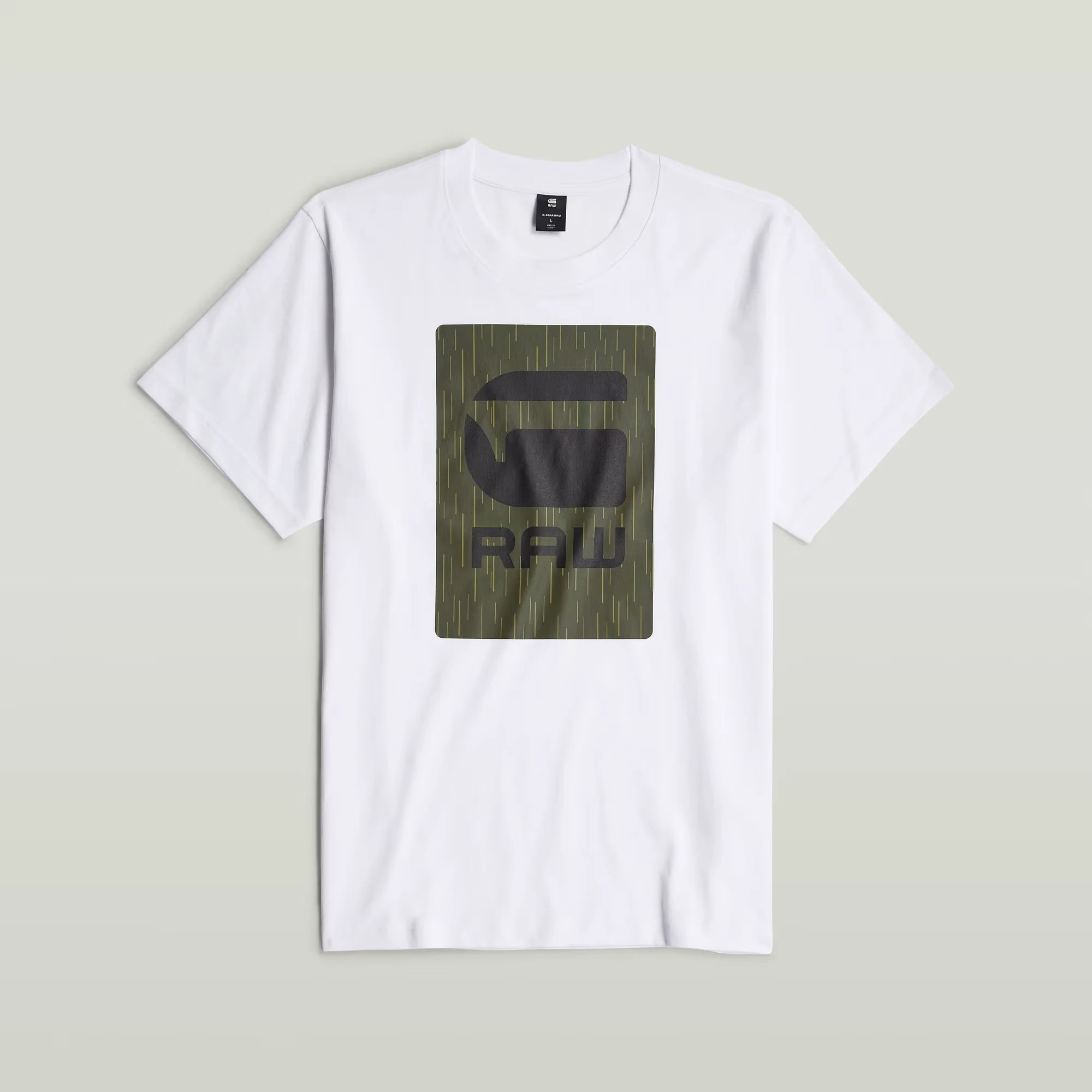 Burger Box Rain Loose T-Shirt (White)