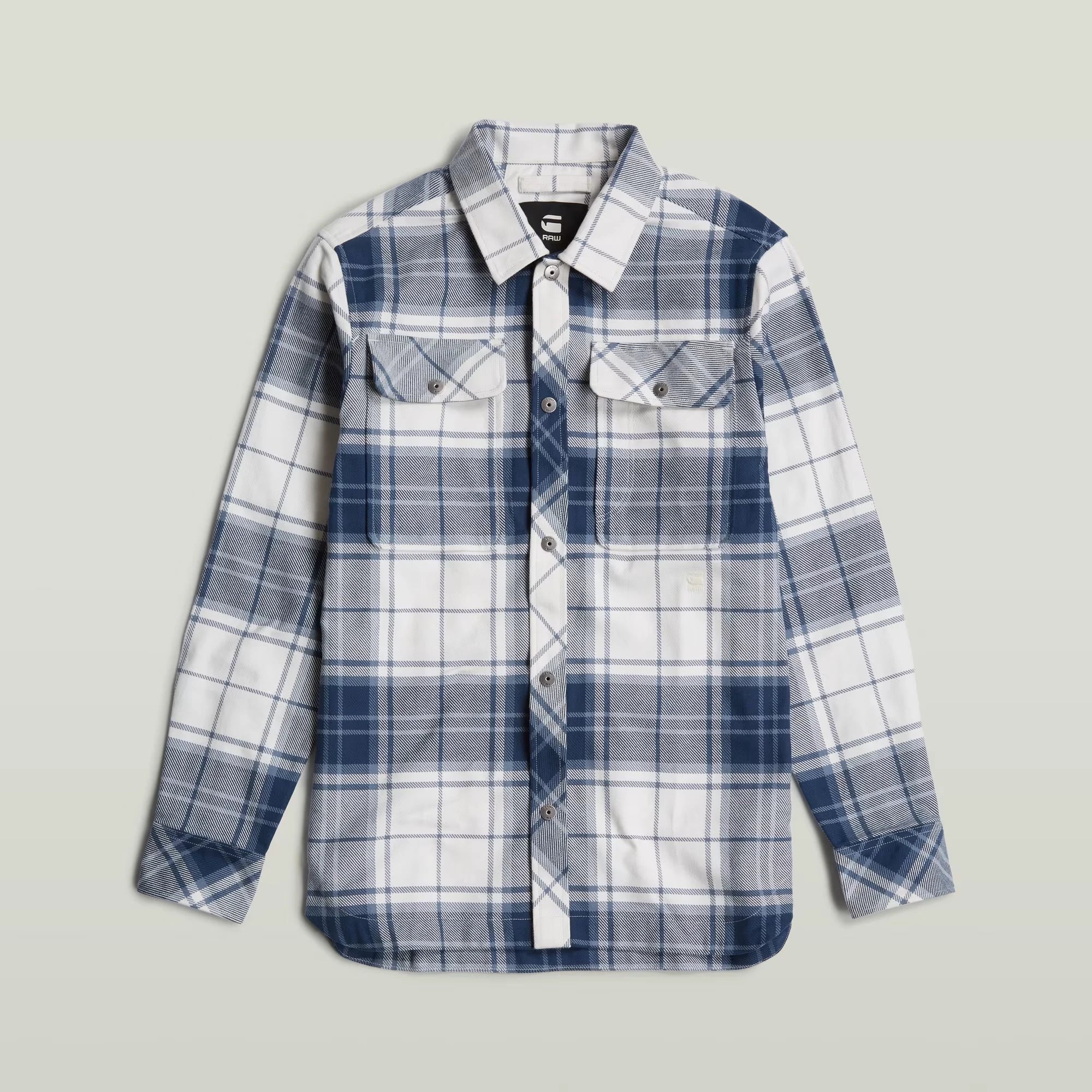 GPO Overshirt (White/Blue) 