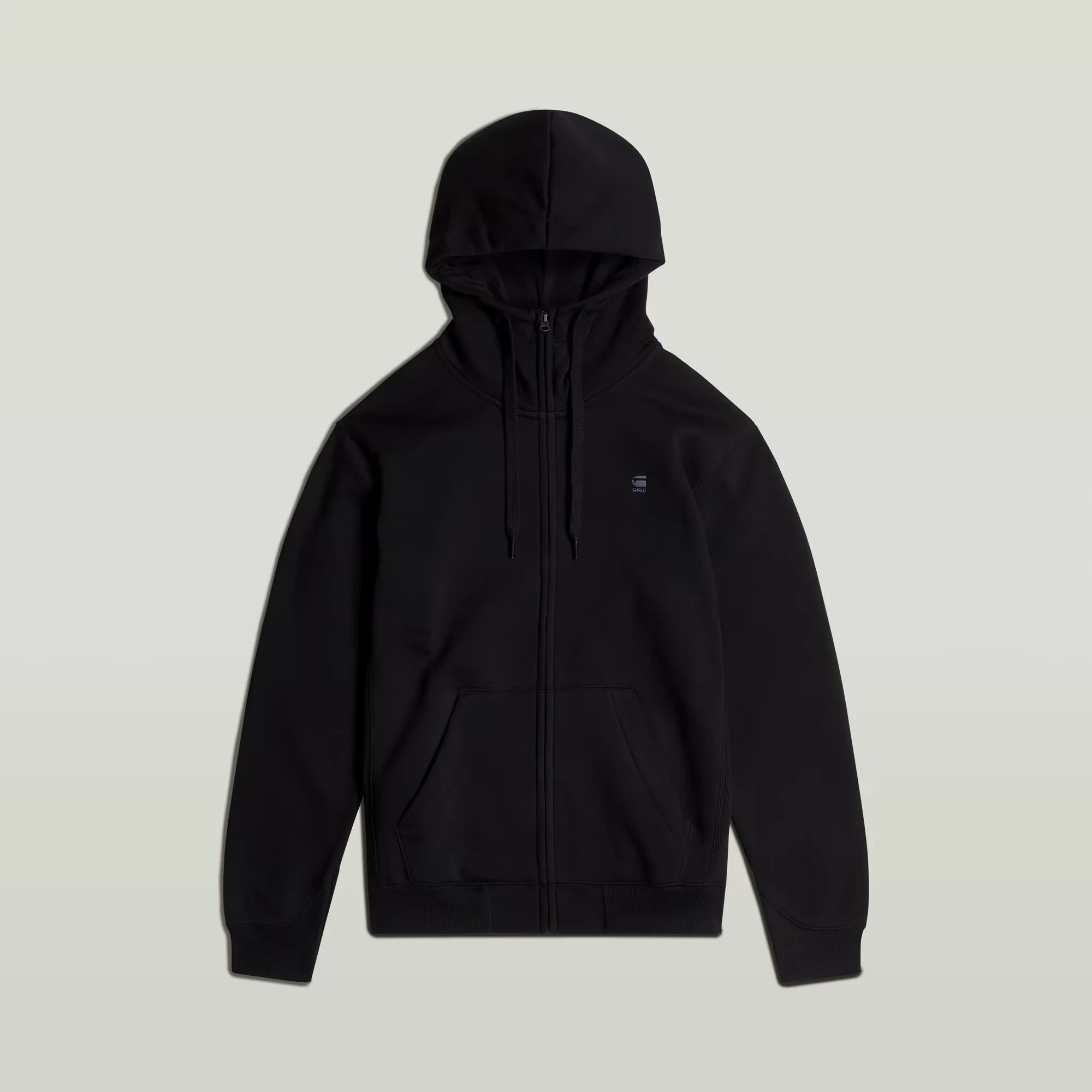 Premium Core Zip Thru Hoodie (Black)