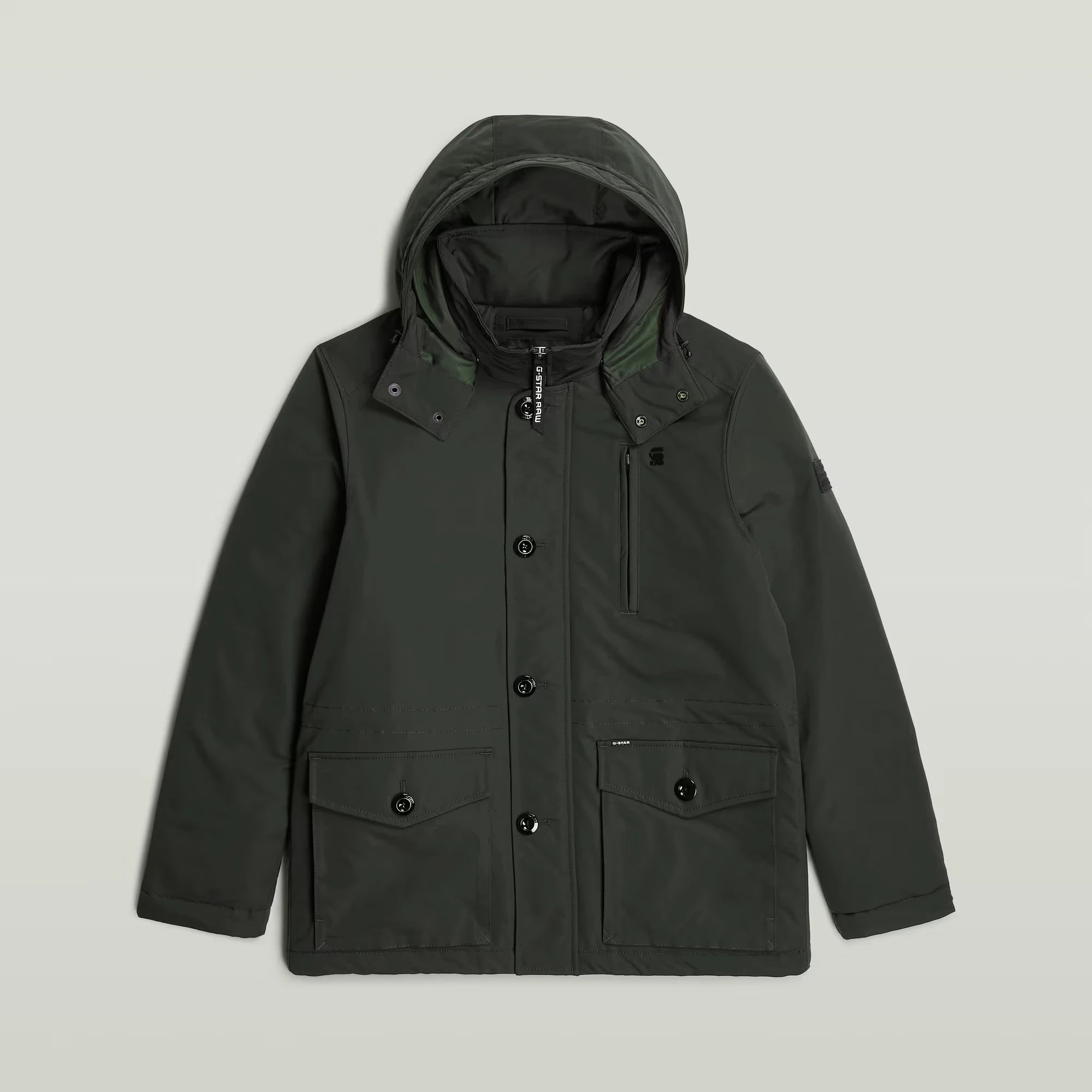 Vodan Padded Hooded Jacket (Asfalt) 