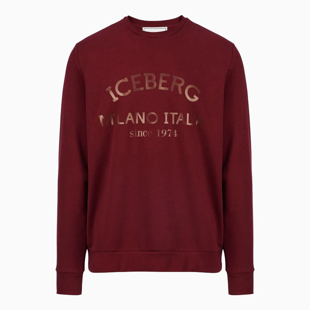 Print Logo Sweat Shirt (Maroon