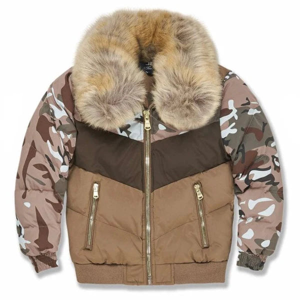 Blocked Puffer Kids Jacket(CAMO) 