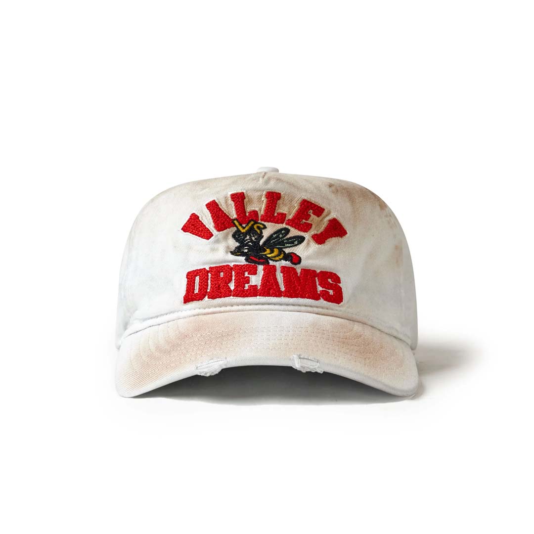 Vale Forever Wrecked Anthem hat in white with clean modern streetwear-inspired design