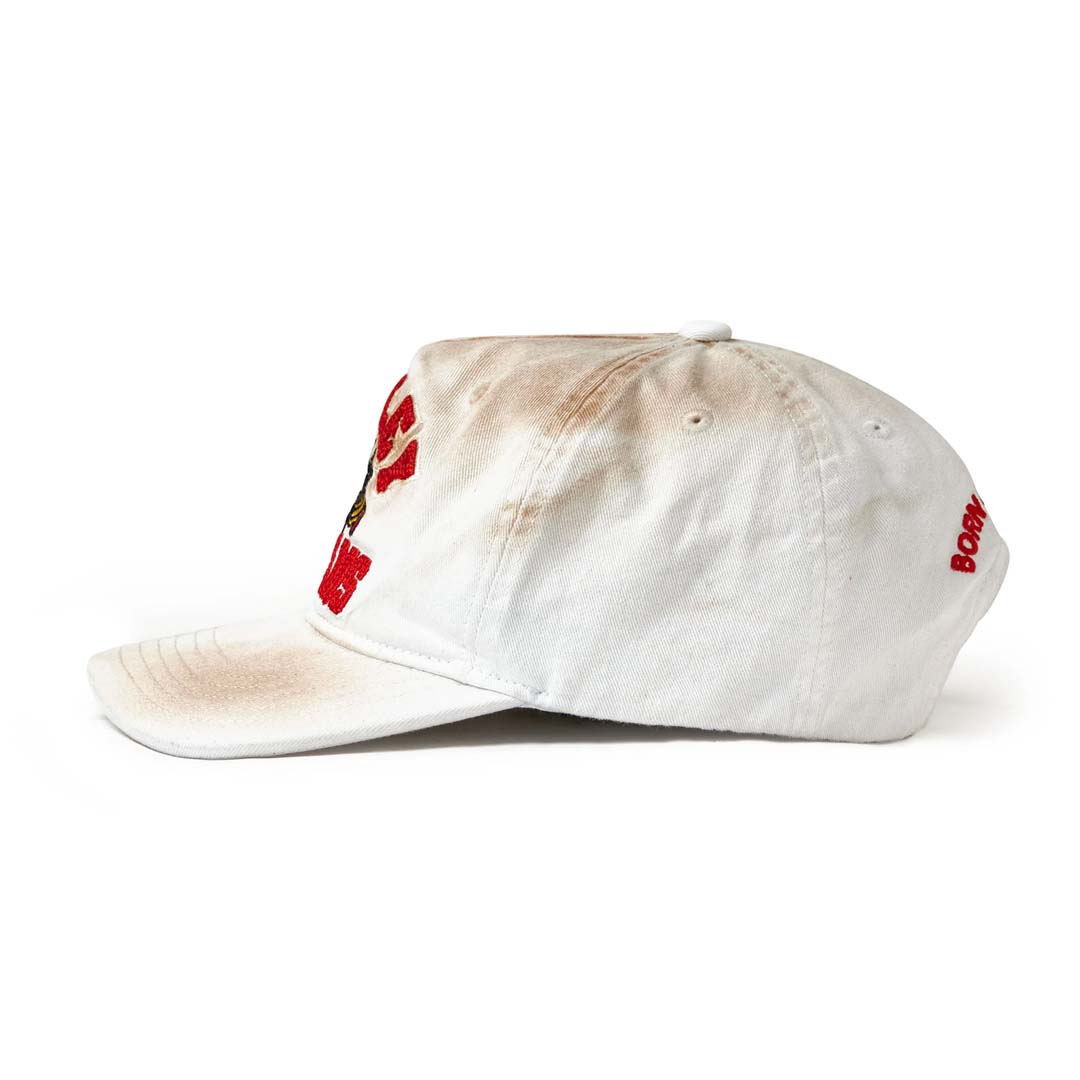 Vale Forever Wrecked Anthem hat in white with clean modern streetwear-inspired design